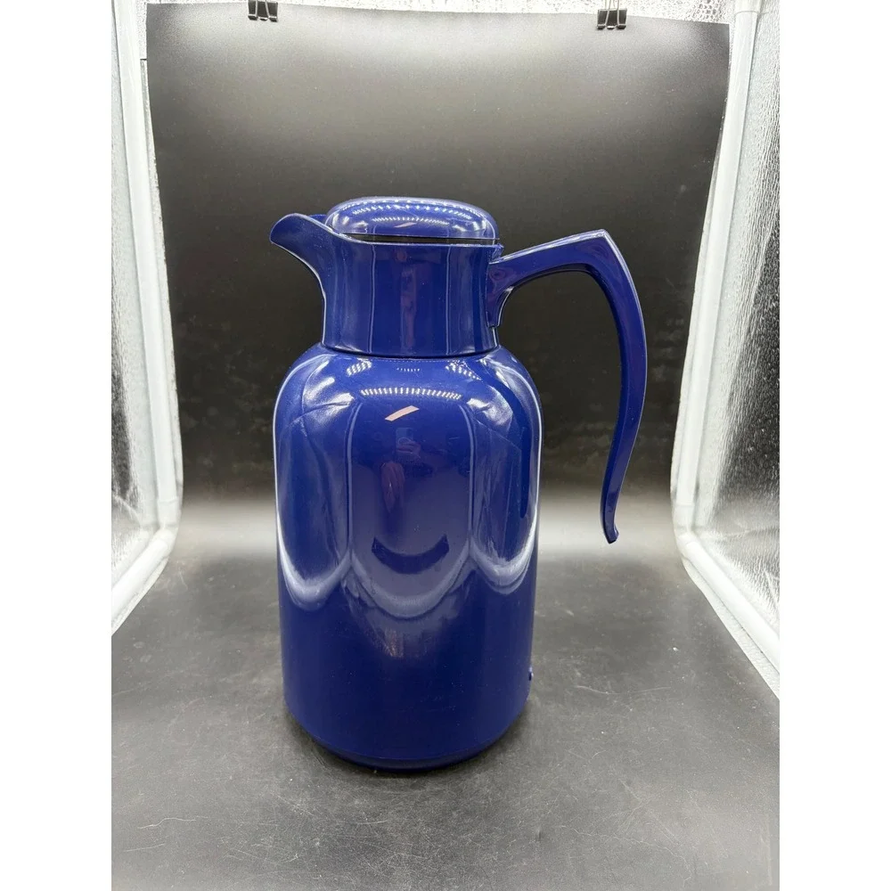 Alfi Juwel Thermal Carafe Insulated Coffee Pitcher Cobalt Blue Vintage